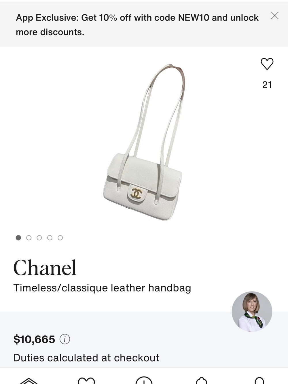 Chanel Classic Leather Top-Handle Shoulder Bag